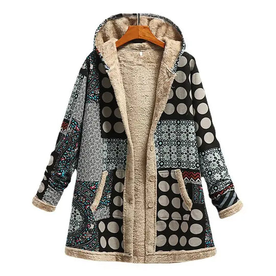 EB | Dicke, Bedruckte Kaschmir-Jacke