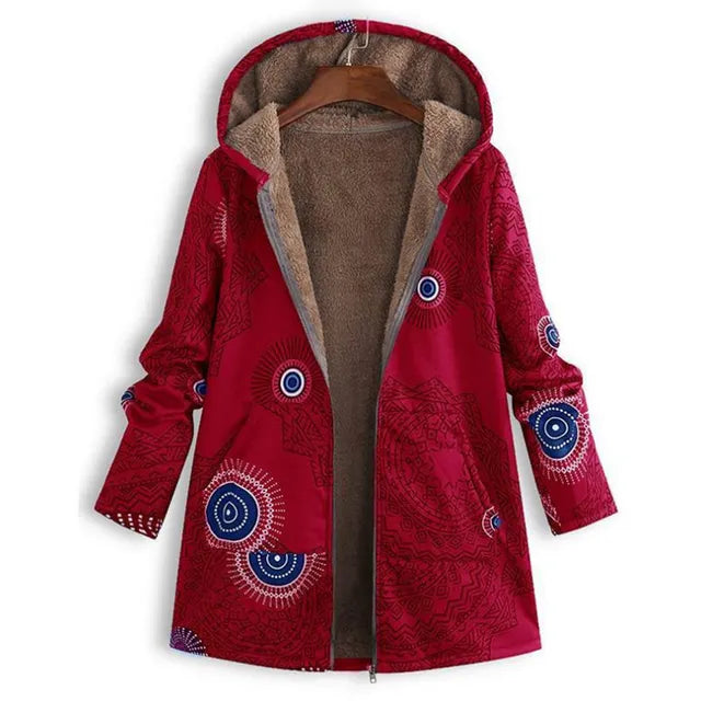 EB | Dicke, Bedruckte Kaschmir-Jacke