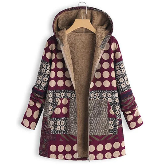 EB | Dicke, Bedruckte Kaschmir-Jacke