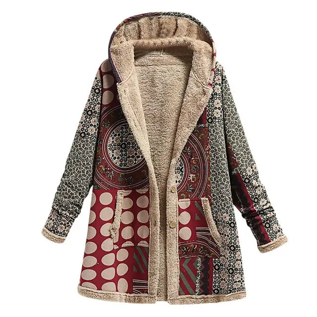EB | Dicke, Bedruckte Kaschmir-Jacke