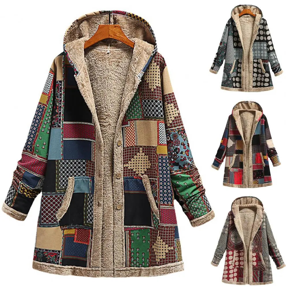 EB | Dicke, Bedruckte Kaschmir-Jacke