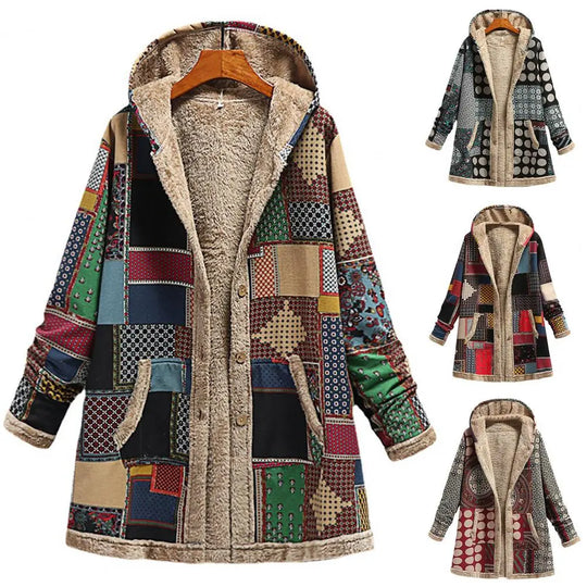 EB | Dicke, Bedruckte Kaschmir-Jacke