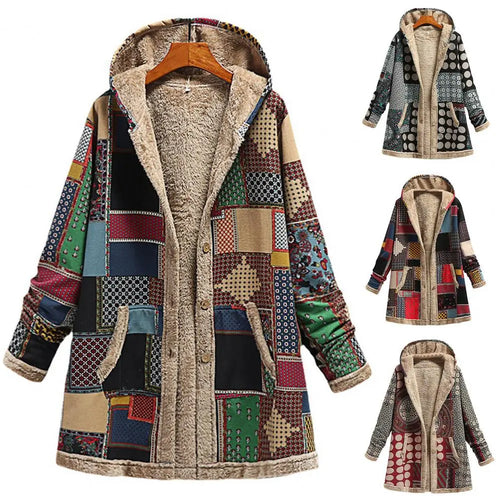EB | Dicke, Bedruckte Kaschmir-Jacke