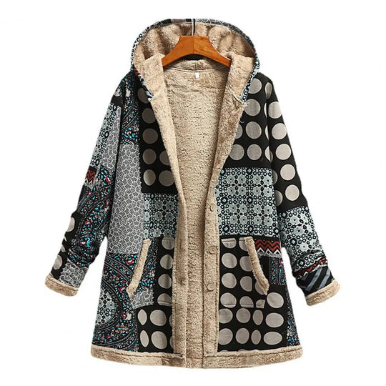 EB | Dicke, Bedruckte Kaschmir-Jacke