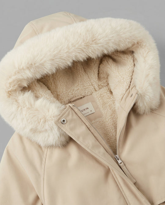 Warme Pelz Winterjacke Damen | EB