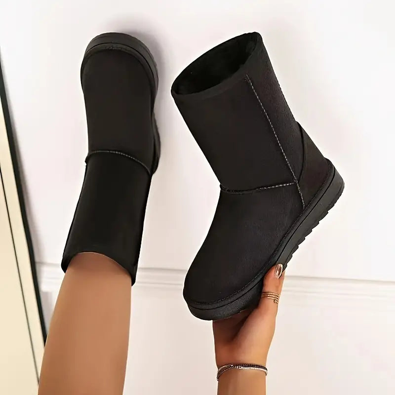 Winterstiefel - Mittelhoch - Fleece gefüttert - Schneestiefel - Damenstiefel EB