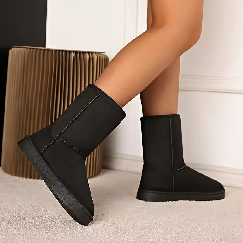 Winterstiefel - Mittelhoch - Fleece gefüttert - Schneestiefel - Damenstiefel EB