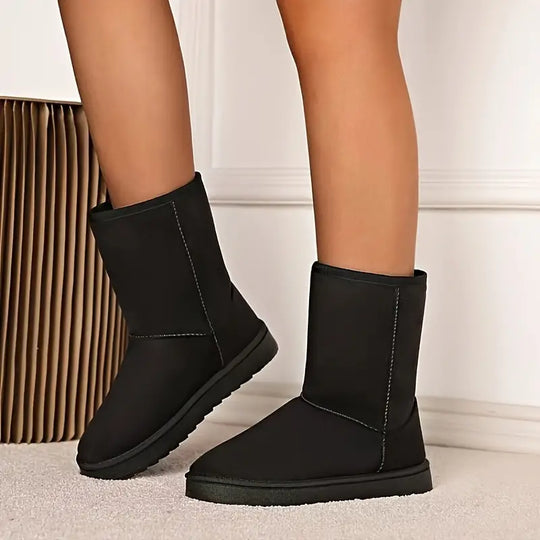 Winterstiefel - Mittelhoch - Fleece gefüttert - Schneestiefel - Damenstiefel EB