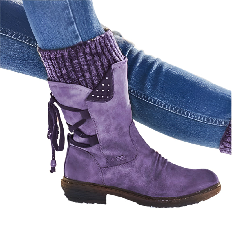 Winterstiefel | Reißverschluss | Rutschfest | Schneestiefel | Damenstiefel EB