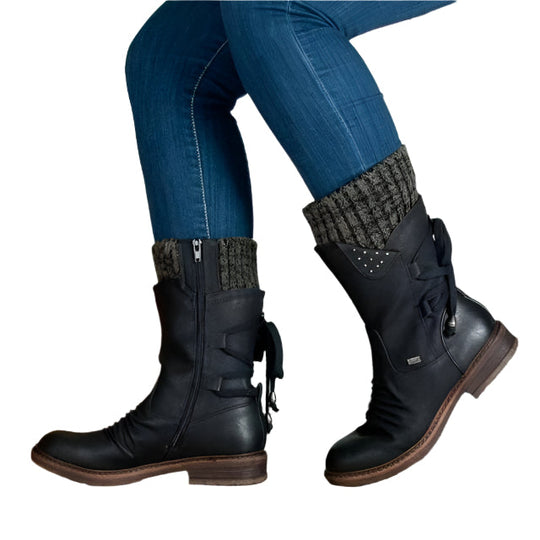 Winterstiefel | Reißverschluss | Rutschfest | Schneestiefel | Damenstiefel EB