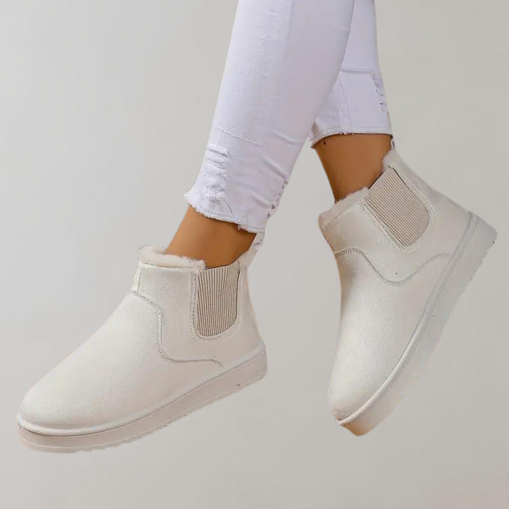Winterstiefel | Slip-On | Fell | Stiefeletten | Damenstiefel EB