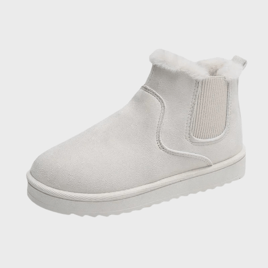 Winterstiefel | Slip-On | Mit Fell gefüttert | Knöchelstiefel | Damenstiefel EB