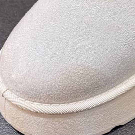 Winterstiefel - Slip-On - Knöchel - Stiefel mit Kunstpelz - Winterschuhe Damen EB