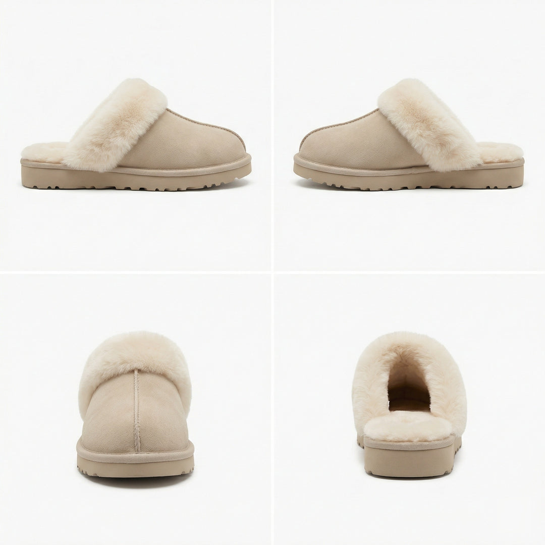 Clogs - Damen Retro Wildleder Slip-On Mule EB