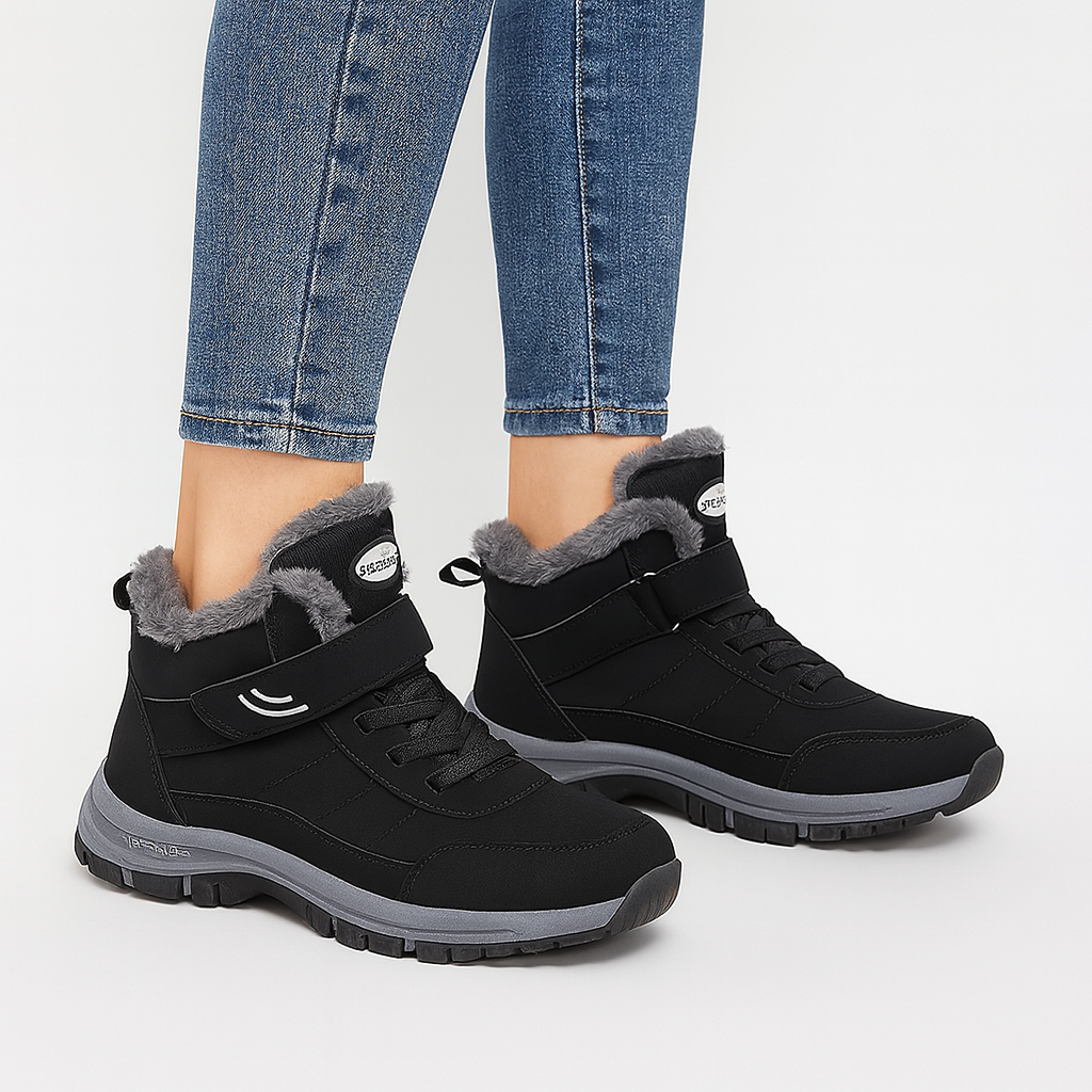 Winter Sneaker - Mit Futter aus Fell - Rutschfest - Winterschuhe - Winterstiefel für Damen EB