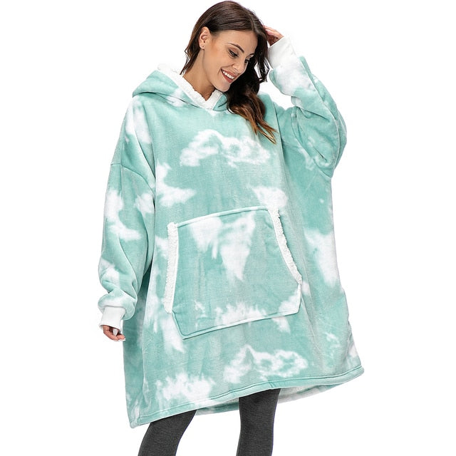 EB | Weiches Kapuzenpullover-decke Polyester Bequem und Warm