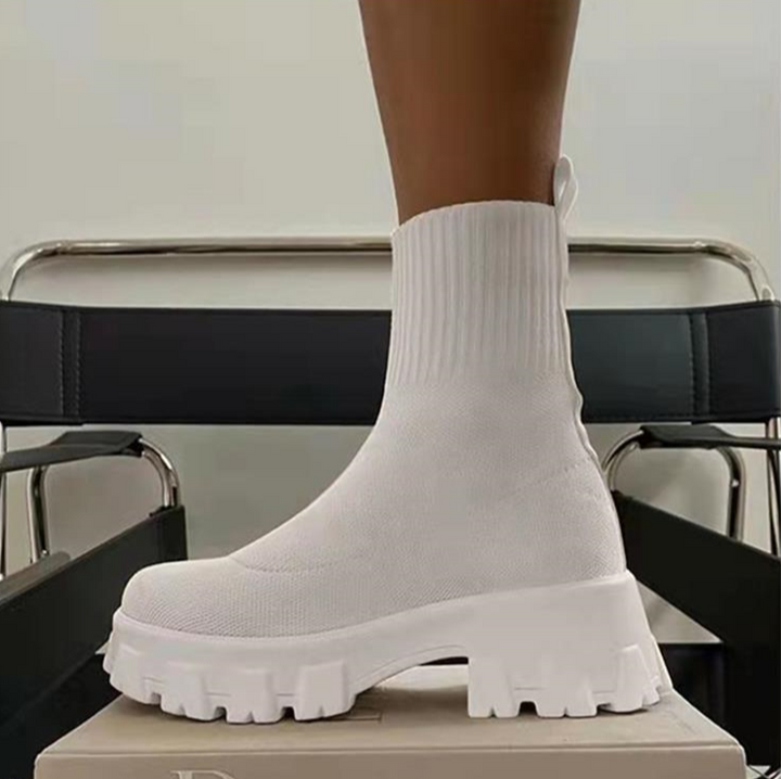 Lässige Schlittschuhsockenstiefel mit dicker Sohle EB