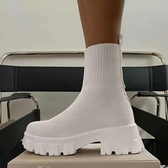 Lässige Schlittschuhsockenstiefel mit dicker Sohle EB