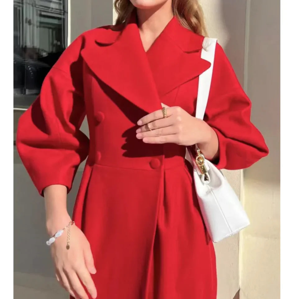 EB | Lange Jacke Klassischer Schnitt Zeitloser Stil