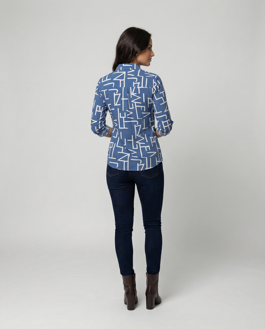 EB | Bluse mit Umlegekragen