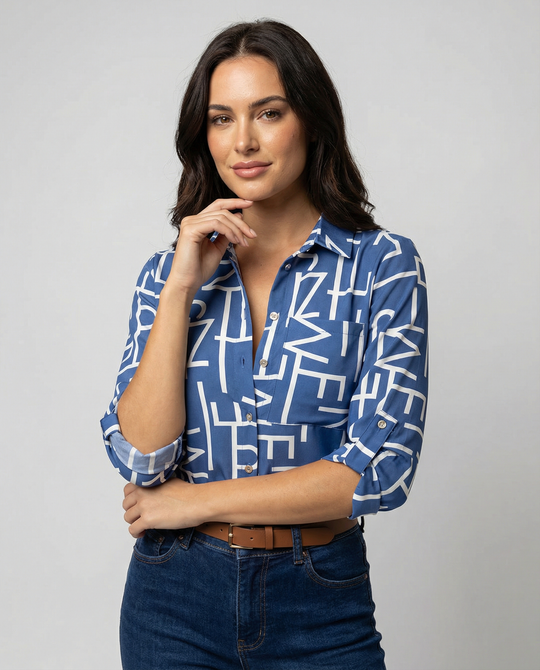 EB | Bluse mit Umlegekragen