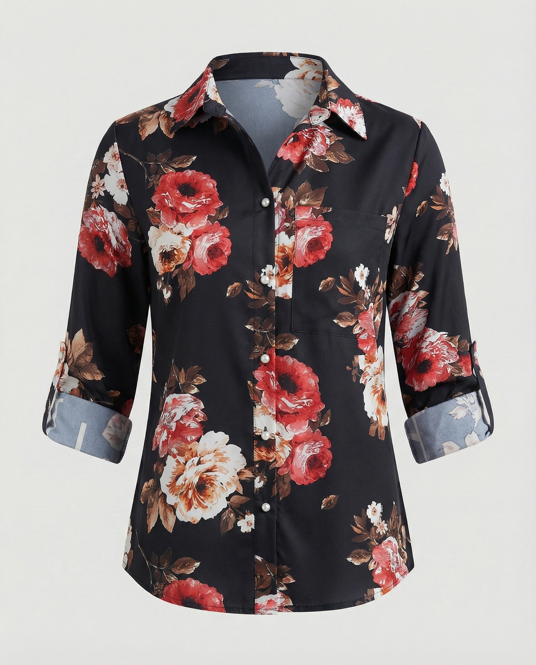 EB | Bluse mit Umlegekragen