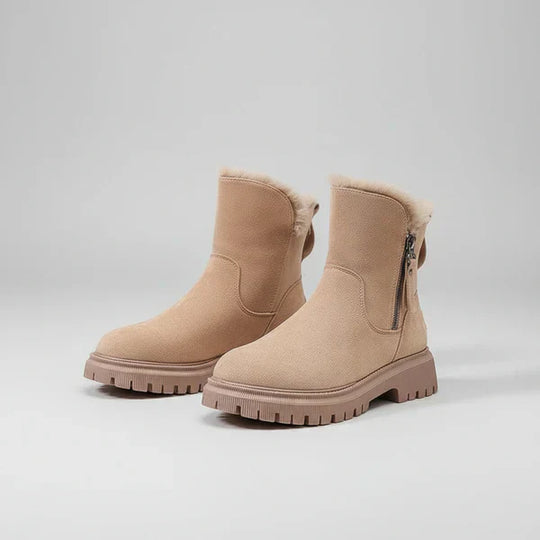 Für Damen Mit Plateau Und Fellfutter Damen EB