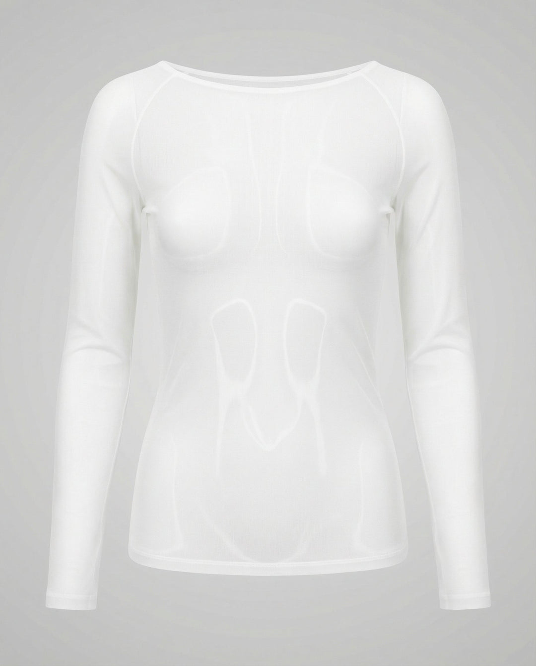 Transparentes Mesh Langarm Top | EB