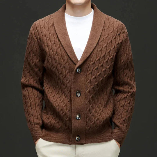 EB | Cardigan mit Schalkragen und Knopfverschluss