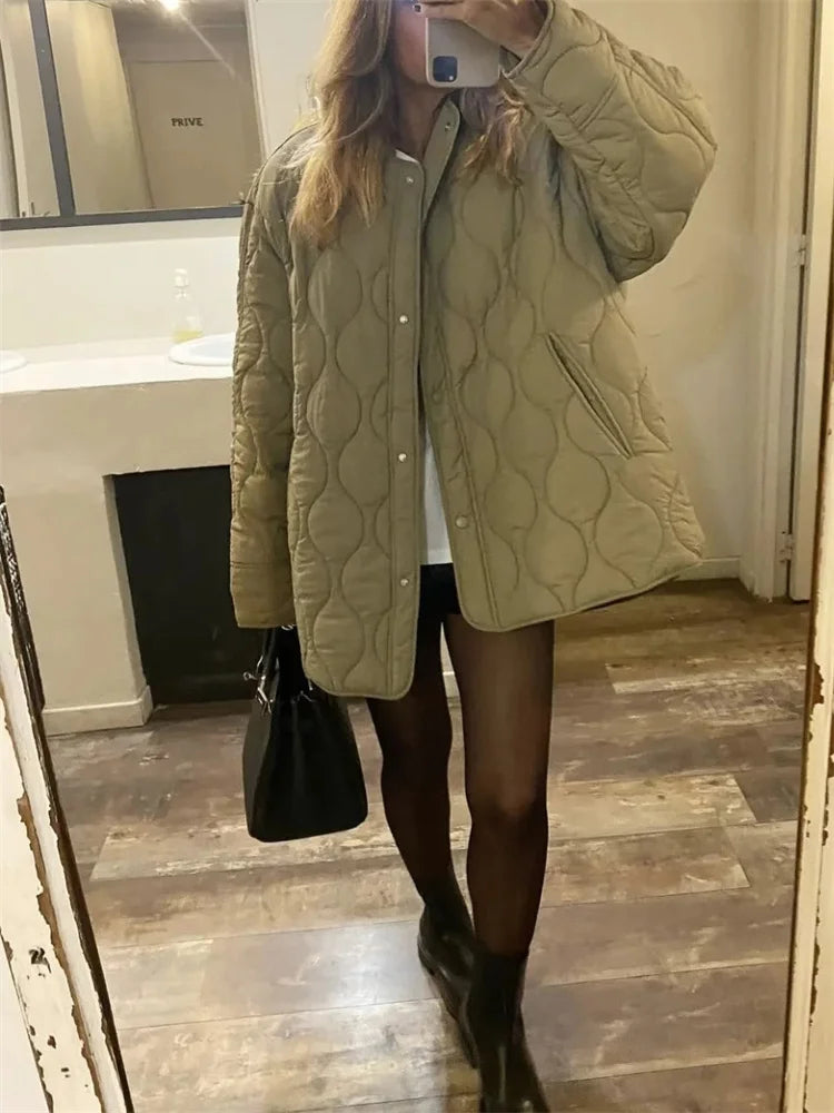 EB | Lässige Lockere Winterjacke Damen