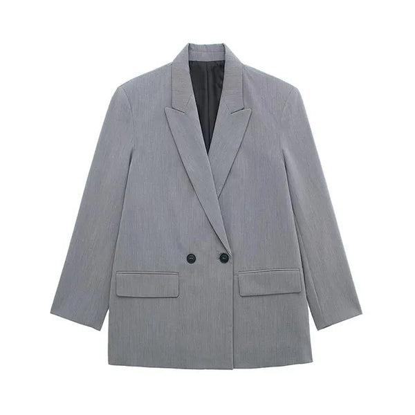 EB | Eleganter Blazer mit Langen Ärmeln und Strukturiertem Design