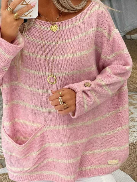 EB | Schicker Gestreifter Pullover
