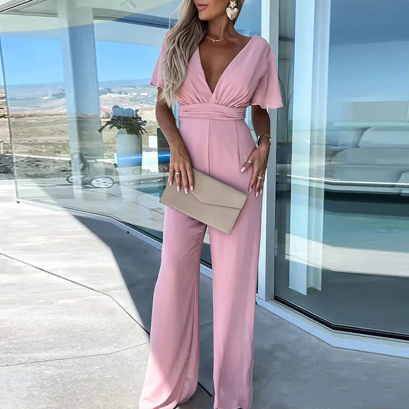 EB | V-Ausschnitt Jumpsuit für Frauen Jane