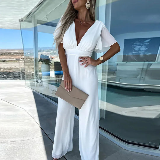 EB | V-Ausschnitt Jumpsuit für Frauen Jane