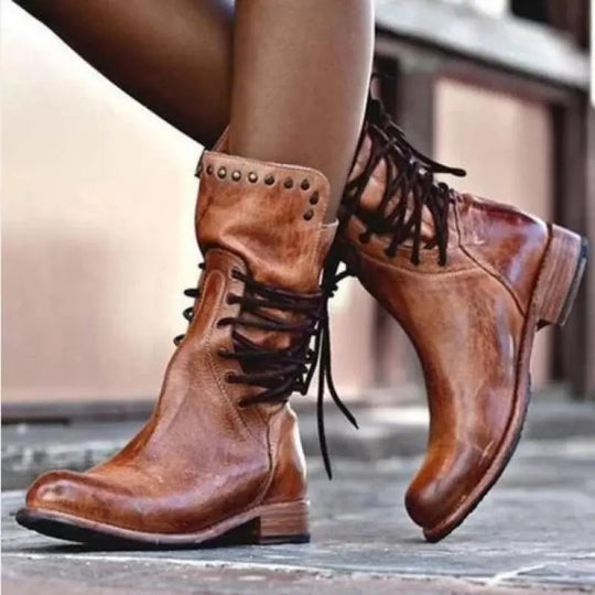 Stiefel aus PU-Leder für Damen EB