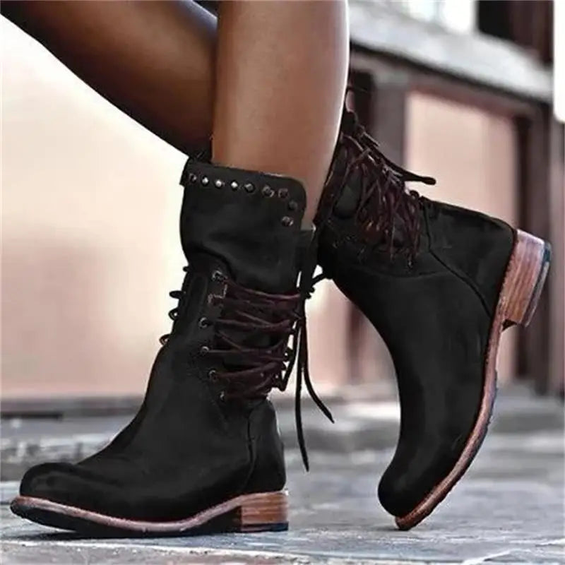 Stiefel aus PU-Leder für Damen EB