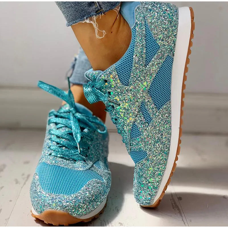 EB | Sportschuhe mit Pailletten In Glitzer