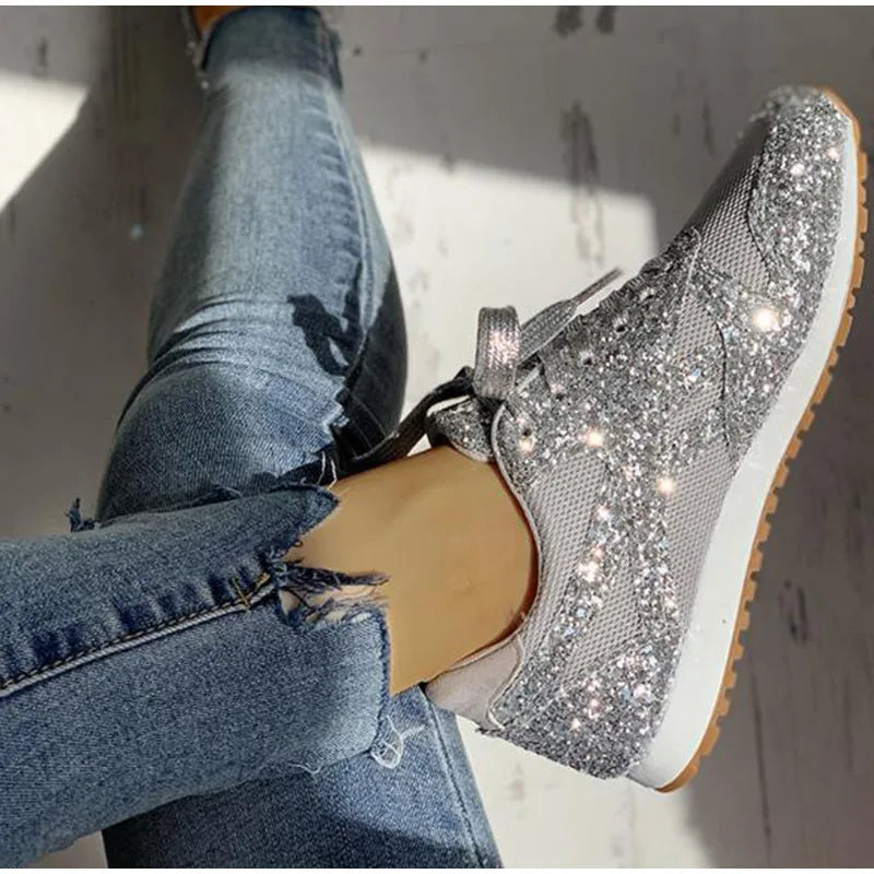 EB | Sportschuhe mit Pailletten In Glitzer