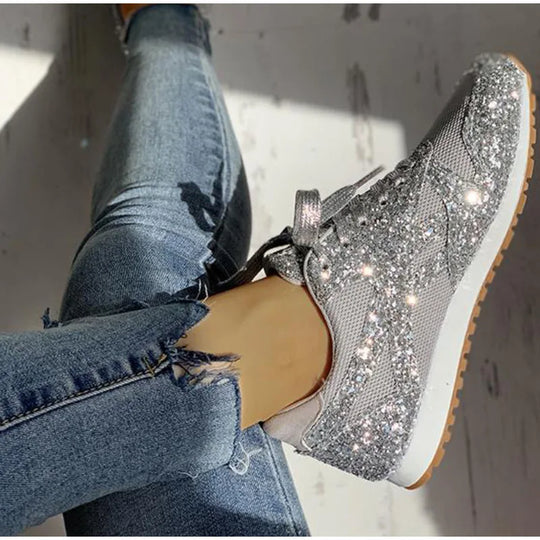 EB | Sportschuhe mit Pailletten In Glitzer