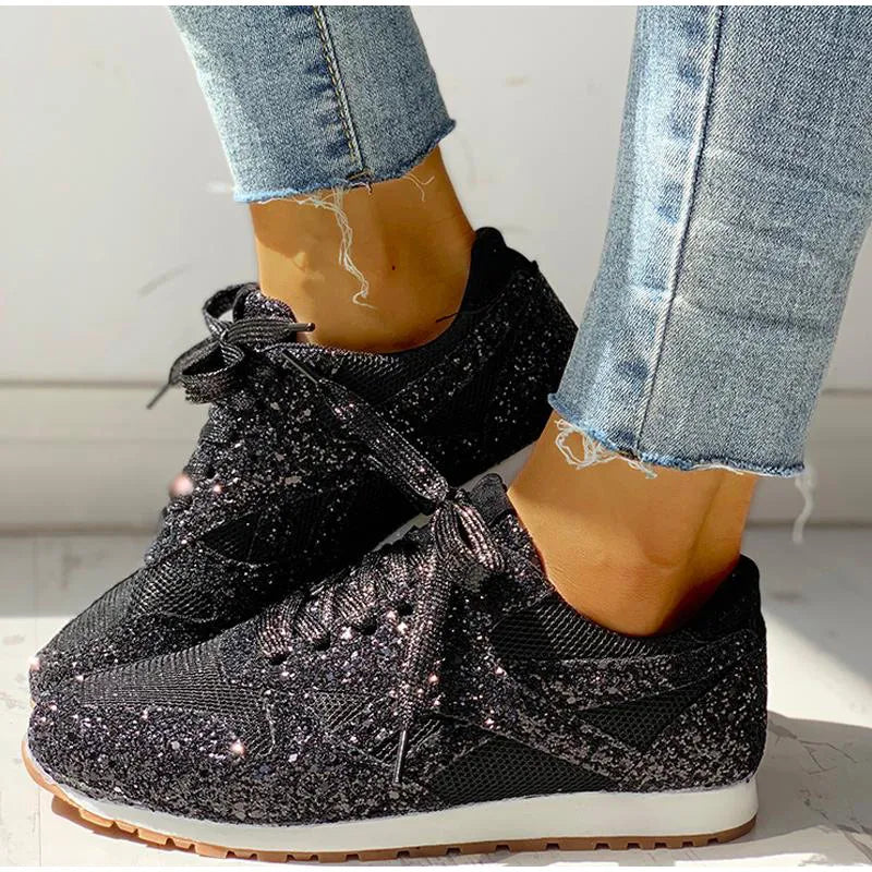 EB | Sportschuhe mit Pailletten In Glitzer