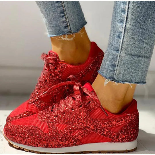 EB | Sportschuhe mit Pailletten In Glitzer