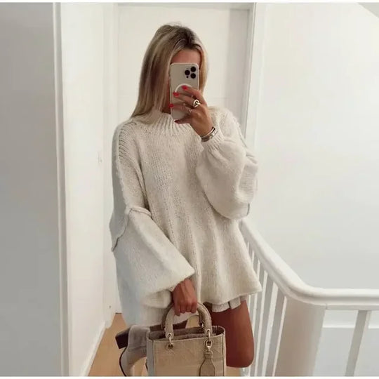 EB | Bequemer Gestrickter Schicker Pullover