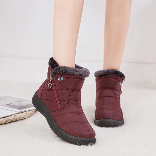 EB | Damen Gemütliche Winter Wasserdichte Anti-Rutsch Stiefel