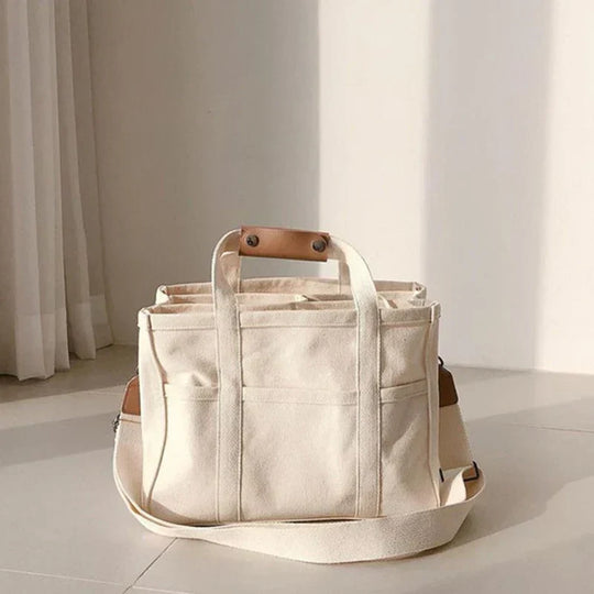 EB - Canvas-Tasche mit Mehrfachfächern