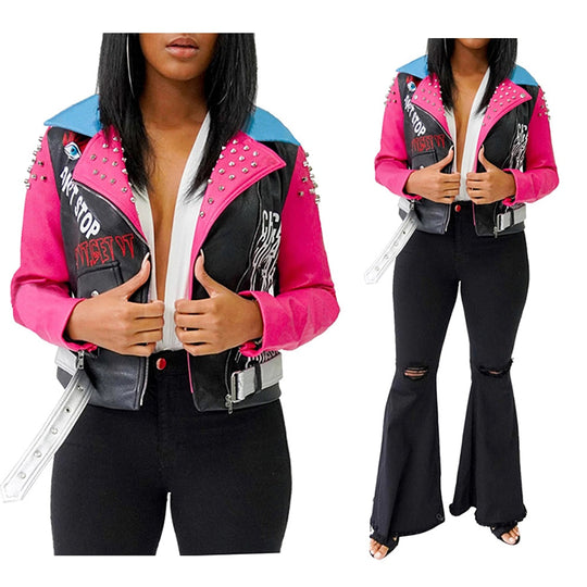 EB | Sieh das Licht Fuchsia bedruckte Jacke