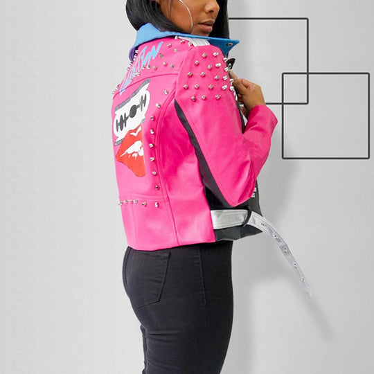 EB | Sieh das Licht Fuchsia bedruckte Jacke