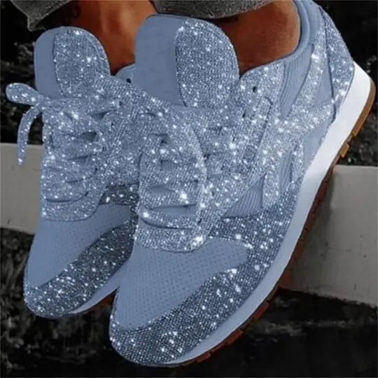 Glitzer Damen Sneakers mit sportlichem Komfort - Leona EB