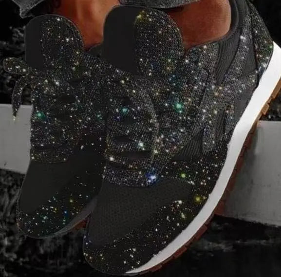 Glitzer Damen Sneakers mit sportlichem Komfort - Leona EB