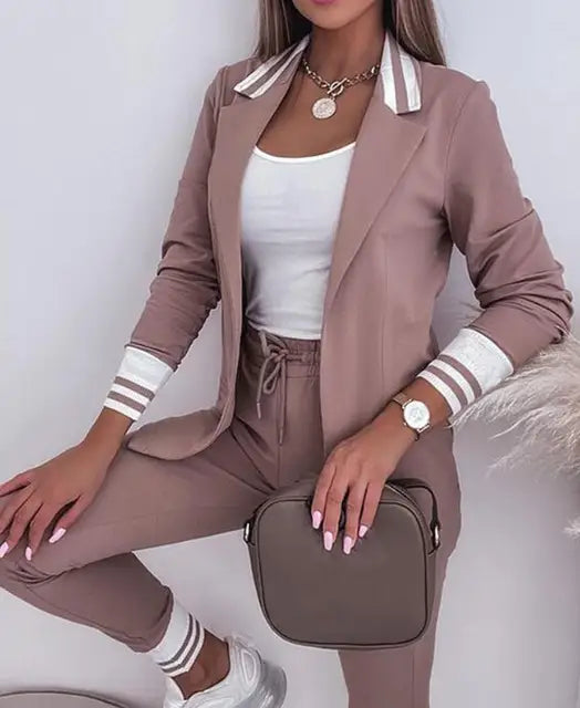EB | Damen Doppelreiher Blazer Hosenanzug
