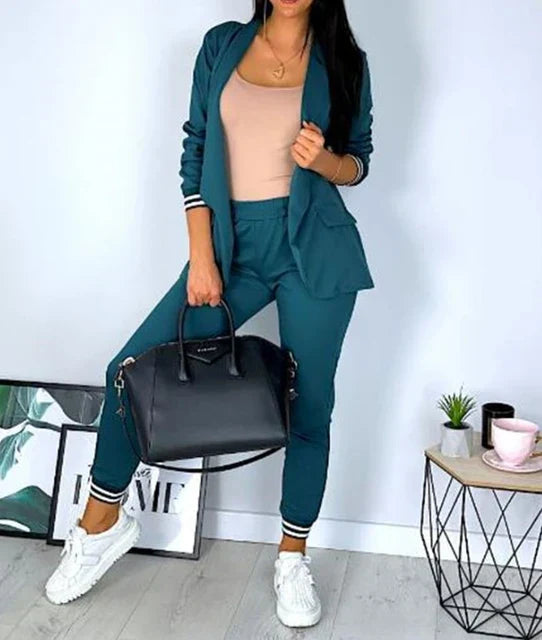 EB | Damen Doppelreiher Blazer Hosenanzug